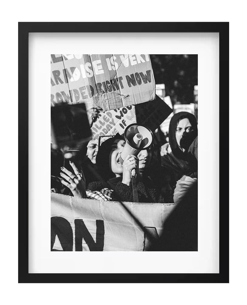 Women Of Defiance, Women Of Defiance, portrait at Palestine march, London 8