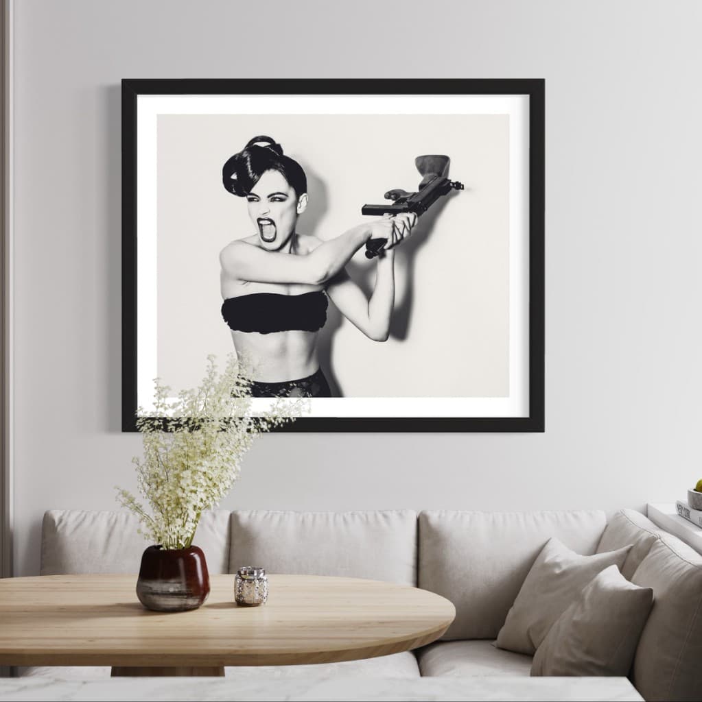 Corporate fine art installation, reception area