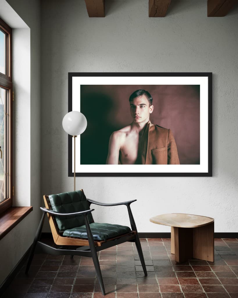 Corporate artwork in situ, office lobby