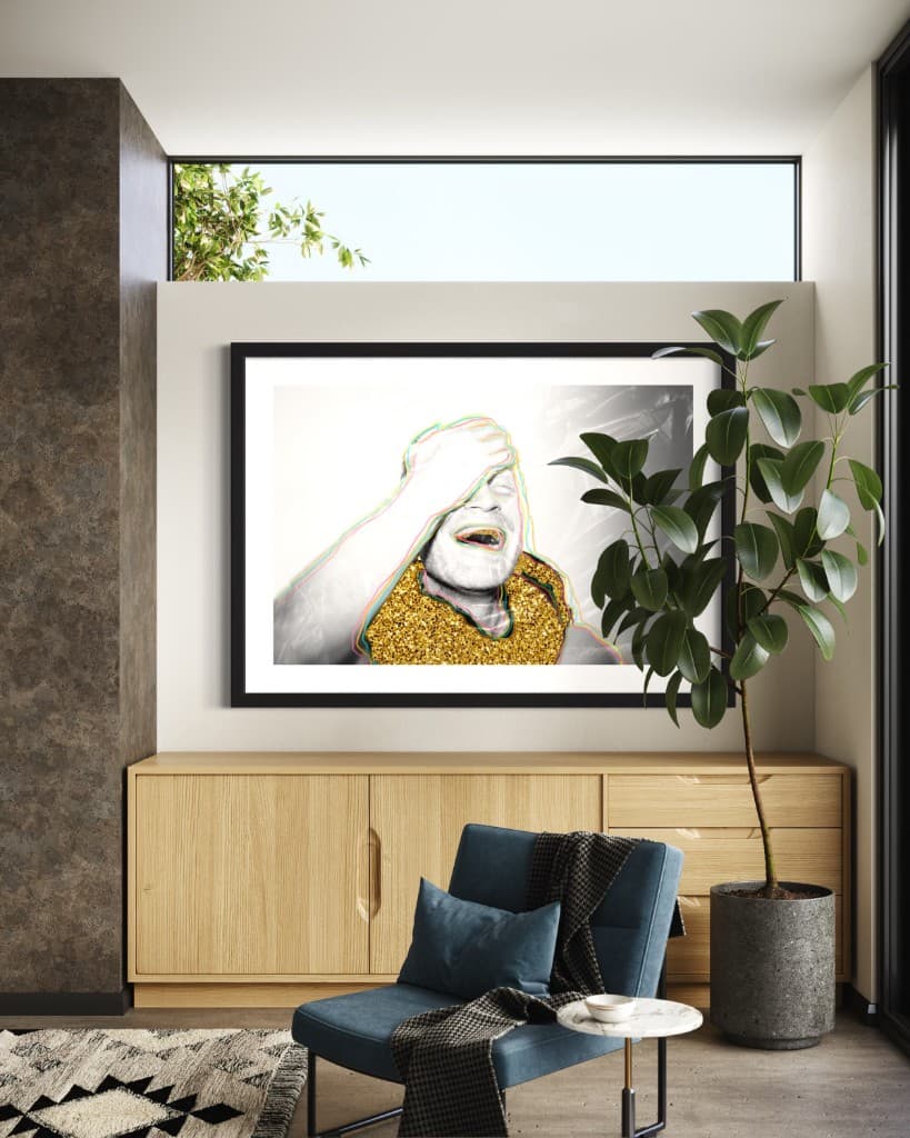 Corporate fine art print, hospitality space