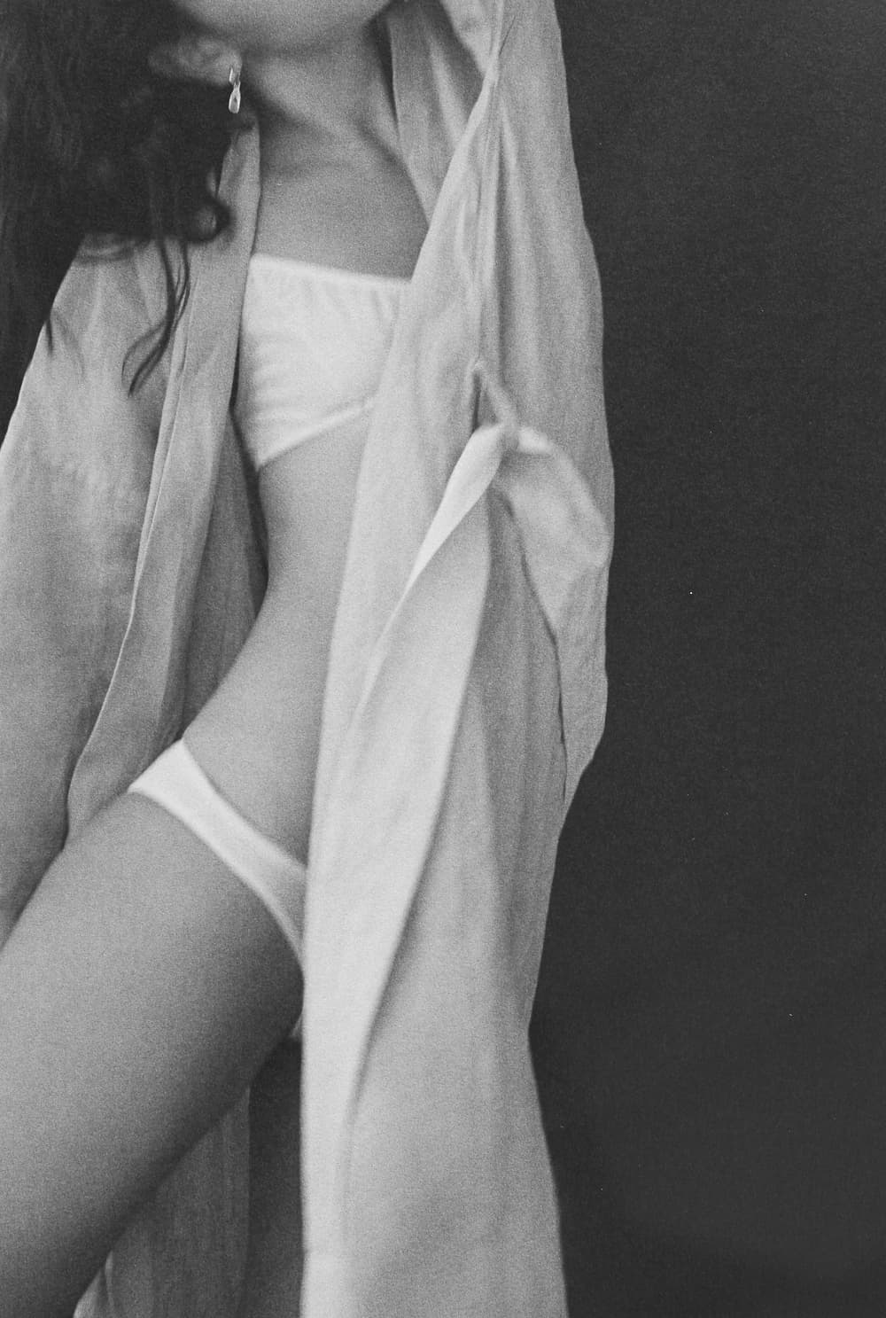 Black and white fashion reference, dramatic studio light from Fashion Editorials