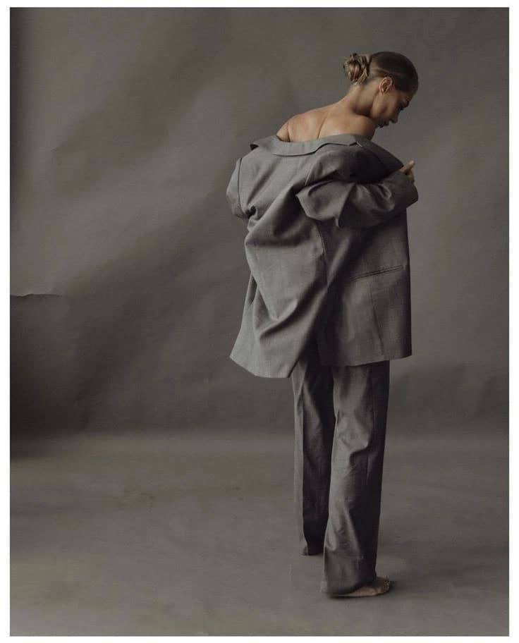 High fashion colour editorial reference, oversized suiting from Standing