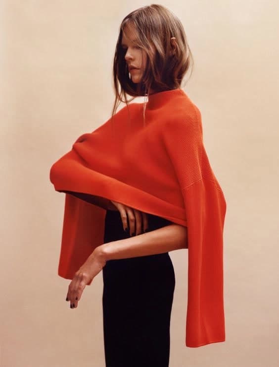 High fashion colour editorial reference, bold knitwear portrait by Ian Lanterman