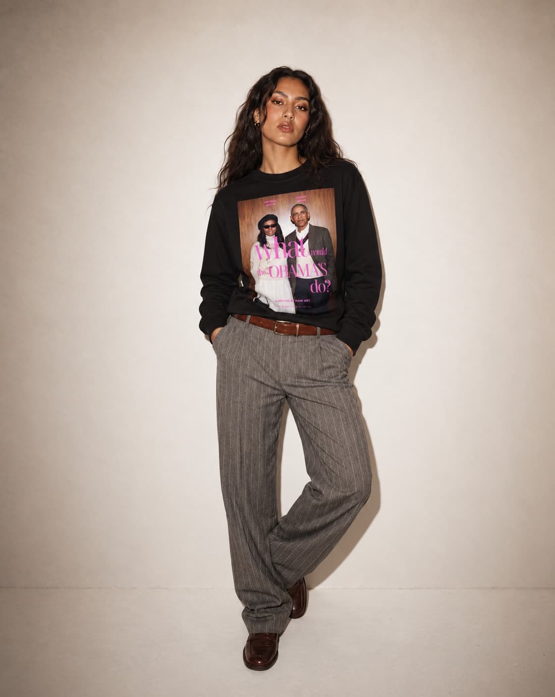 WHAT WOULD THE OBAMA'S DO: "B" SWEATSHIRT